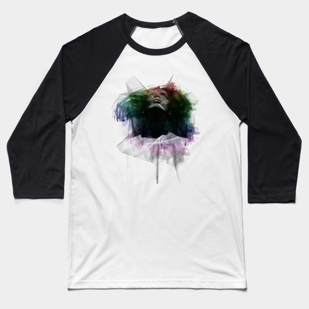 Man - grunge style Baseball T-Shirt by NJORDUR